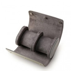 Коробка для двох годинників Boxes Roll Grey сірого кольору для зберігання та подорожей Коробка для двох годинників Boxes Roll Grey сірого кольору для зберігання та подорожей