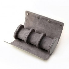Коробка для трьох годинників Boxes Roll Grey сірого кольору для зберігання та подорожей