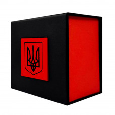 Подарункова картонна коробочка Boxes для годинника чорно-червона з чорним тризубом (1000-0347) Подарункова картонна коробочка Boxes для годинника чорно-червона з чорним тризубом (1000-0347)