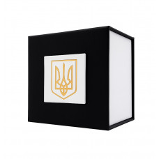 Подарункова коробочка Boxes для годинника чорно-біла з золотим тризубом (SKU: 1000-0374) Подарункова коробочка Boxes для годинника чорно-біла з золотим тризубом (SKU: 1000-0374)