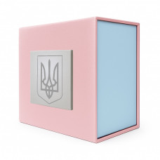 Подарункова коробочка Boxes для годинника рожево-блакитна зі срібним тризубом 1000-0387 Подарункова коробочка Boxes для годинника рожево-блакитна зі срібним тризубом 1000-0387