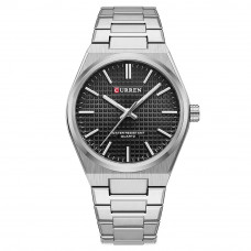 Чоловічий наручний годинник Curren 8439 Silver-Black зі сталевим браслетом та мінеральним склом Чоловічий наручний годинник Curren 8439 Silver-Black зі сталевим браслетом та мінеральним склом