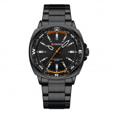 Чоловічий годинник Curren 8455 All Black — Класичний сталевий годинник у чорному кольорі Чоловічий годинник Curren 8455 All Black — Класичний сталевий годинник у чорному кольорі