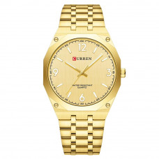 Чоловічий наручний годинник Curren 8504 Gold золотистий з металевим браслетом Чоловічий наручний годинник Curren 8504 Gold золотистий з металевим браслетом