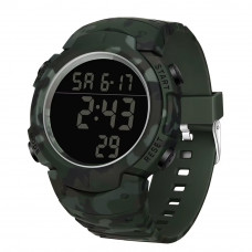 Чоловічий тактичний годинник Sanda 2182 Camo Green-Black з електронним циферблатом та підсвічуванням Чоловічий тактичний годинник Sanda 2182 Camo Green-Black з електронним циферблатом та підсвічуванням