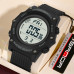 Чоловічий тактичний годинник Sanda 2159 Black-White з електронним циферблатом та водозахистом 5 ATM