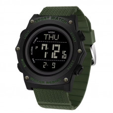 Тактичний чоловічий годинник Sanda 2159 Black-Green з електронним циферблатом та водонепроникністю 5 ATM Тактичний чоловічий годинник Sanda 2159 Black-Green з електронним циферблатом та водонепроникністю 5 ATM