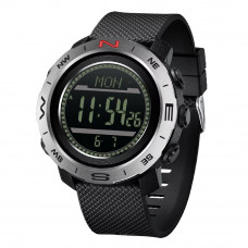 Тактичний чоловічий годинник Sanda 5106 Black-Silver з водонепроникністю 5 ATM та підсвічуванням Тактичний чоловічий годинник Sanda 5106 Black-Silver з водонепроникністю 5 ATM та підсвічуванням
