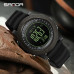 Тактичний годинник Sanda 6369 Silicone All Black з електронним циферблатом та водозахистом 5 ATM