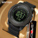 Тактичний годинник Sanda 6369 Silicone All Black з електронним циферблатом та водозахистом 5 ATM