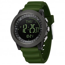 Чоловічий тактичний годинник Sanda 6369 Silicone Army Green з водонепроникністю 5 ATM