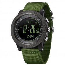 Чоловічий тактичний годинник Sanda 6369 Nylon Army Green з нейлоновим ремінцем та 5 ATM