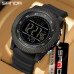 Тактичний спортивний годинник Sanda 6391 Silicone Black з електронним циферблатом та підсвічуванням Тактичний спортивний годинник Sanda 6391 Silicone Black з електронним циферблатом та підсвічуванням