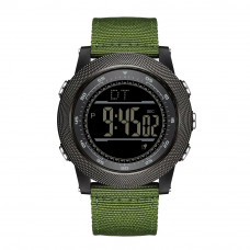 Чоловічий тактичний годинник Sanda 6391 Nylon Green з електронним циферблатом та водонепроникністю 5 ATM