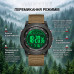 Чоловічий спортивний годинник Sanda 6391 Nylon Brown з електронним циферблатом та захистом 5 ATM