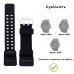 Ремінець для годинника Skmei 1356/1358/1680BK Black чорний каучуковий, 26 см Ремінець для годинника Skmei 1356/1358/1680BK Black чорний каучуковий, 26 см