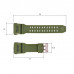 Ремінець для годинника Skmei 1965AG Army Green зелений каучуковий 26.5 см (1051-0504) Ремінець для годинника Skmei 1965AG Army Green зелений каучуковий 26.5 см (1051-0504)