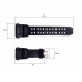 Ремінець для годинника Skmei 1520BK Black чорний каучуковий, довжина 26.5 см Ремінець для годинника Skmei 1520BK Black чорний каучуковий, довжина 26.5 см