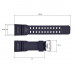Ремінець для годинника Skmei 1283/1277/1384BK Black, чорний каучуковий браслет 25.5 см
