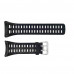 Ремінець для годинника Skmei 1251/1250/1360/1167BK Black чорний каучуковий 25 см
