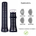 Ремінець для годинника Skmei 1251/1250/1360/1167BK Black чорний каучуковий 25 см