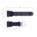Ремінець для годинника Skmei 1637BK Black каучуковий чорний 26.5 см (1051-0562) Ремінець для годинника Skmei 1637BK Black каучуковий чорний 26.5 см (1051-0562)