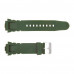 Ремінець для годинника Skmei 1068/1301/1231/1560/1820AG Army Green, каучуковий браслет зелений