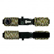 Ремінець паракордовий багатофункціональний Patriot Camo Green (1051-0598), 22.5 см Ремінець паракордовий багатофункціональний Patriot Camo Green (1051-0598), 22.5 см