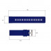 Ремінець Skmei для годинників 1416/1418/1426/1866 Blue-Black 22 мм каучуковий (1051-0656)