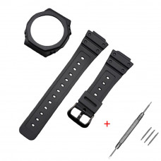 Комплект Casio accessories ремінець та безель для G-Shock GA-2100 Black чорний каучуковий Комплект Casio accessories ремінець та безель для G-Shock GA-2100 Black чорний каучуковий