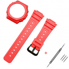 Комплект ремінець та безель Casio accessories для G-Shock GA-2100/GA-2110 червоний каучук Комплект ремінець та безель Casio accessories для G-Shock GA-2100/GA-2110 червоний каучук