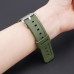 Ремінець для годинника Casio G-Shock GA-2100 Army Green SI, поліуретановий зелений браслет