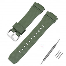Ремінець Casio G-Shock GM-2100 Army Green SI поліуретановий для GA-2100/2110 зелений Ремінець Casio G-Shock GM-2100 Army Green SI поліуретановий для GA-2100/2110 зелений