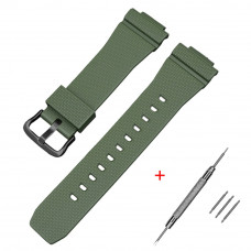 Ремінець для Casio G-Shock GM-2100 B Army Green BK зелений поліуретановий 20,9 см Ремінець для Casio G-Shock GM-2100 B Army Green BK зелений поліуретановий 20,9 см