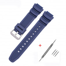 Ремінець для Casio G-Shock AE-1000/1200 Dark Blue SI поліуретановий темно-синій (1051-0868) Ремінець для Casio G-Shock AE-1000/1200 Dark Blue SI поліуретановий темно-синій (1051-0868)