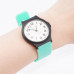 Ремінець для Casio MQ-24 All Light Green поліуретановий світло-зелений (1051-0889)