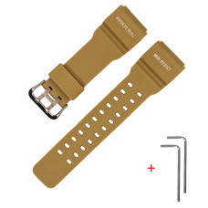 Ремінець Casio accessories для G-Shock GG-1000/GWG-100/GSG-100 Beige SI, бежевий поліуретан Ремінець Casio accessories для G-Shock GG-1000/GWG-100/GSG-100 Beige SI, бежевий поліуретан