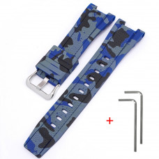 Ремінець для Casio G-Shock GST-W300 Camo Blue SI полімерний синій камуфляж (1051-0949) Ремінець для Casio G-Shock GST-W300 Camo Blue SI полімерний синій камуфляж (1051-0949)