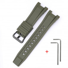 Ремінець для Casio G-Shock GST-W300 Army Green BK полімерний зелений (1051-0958) Ремінець для Casio G-Shock GST-W300 Army Green BK полімерний зелений (1051-0958)