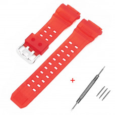 Ремінець для Casio G-Shock GW-9400 Transl Red SI, напівпрозорий червоний полімер 21.1 см Ремінець для Casio G-Shock GW-9400 Transl Red SI, напівпрозорий червоний полімер 21.1 см