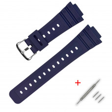 Ремінець для Casio G-Shock DW-5600 Dark Blue SI полімерний темно-синій (1051-1000) Ремінець для Casio G-Shock DW-5600 Dark Blue SI полімерний темно-синій (1051-1000)