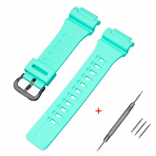 Ремінець для Casio AE-1000W Light Green BK світло-зелений поліуретановий (1051-1036) Ремінець для Casio AE-1000W Light Green BK світло-зелений поліуретановий (1051-1036)