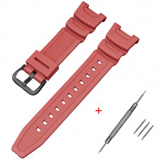 Ремінець Casio для SGW-100 Red BK червоний полімерний, довжина 20.6 см (1051-1064) Ремінець Casio для SGW-100 Red BK червоний полімерний, довжина 20.6 см (1051-1064)