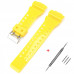 Ремінець для Casio G-Shock GA-100/110 Yellow-Glossy SI жовтий полімерний 21.2 см Ремінець для Casio G-Shock GA-100/110 Yellow-Glossy SI жовтий полімерний 21.2 см