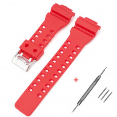 Ремінець Casio accessories для Casio G-Shock GA-100/110 Red полімерний червоний (1051-1084) Ремінець Casio accessories для Casio G-Shock GA-100/110 Red полімерний червоний (1051-1084)