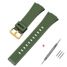 Ремінець для Casio G-Shock GA-100/110 Army Green GD полімерний зелений (1051-1107) Ремінець для Casio G-Shock GA-100/110 Army Green GD полімерний зелений (1051-1107)
