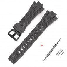 Ремінець для Casio G-Shock GST-B400 Gray BK полімерний сірий (SKU 1051-1131) Ремінець для Casio G-Shock GST-B400 Gray BK полімерний сірий (SKU 1051-1131)