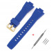 Ремінець для Casio G-Shock GST-B400 Blue Gold синій полімерний 22.3 см (1051-1136) Ремінець для Casio G-Shock GST-B400 Blue Gold синій полімерний 22.3 см (1051-1136)