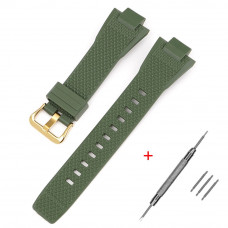 Ремінець для Casio G-Shock GST-B400 Army Green GD полімерний зелений (SKU: 1051-1138) Ремінець для Casio G-Shock GST-B400 Army Green GD полімерний зелений (SKU: 1051-1138)
