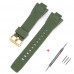 Ремінець для Casio G-Shock GST-B400 Army Green GD полімерний зелений (SKU: 1051-1138) Ремінець для Casio G-Shock GST-B400 Army Green GD полімерний зелений (SKU: 1051-1138)